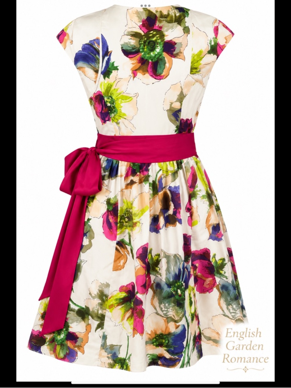 Ted Baker London English Garden Wrap Dress NWT Silk Cotton Floral Dress 🌸 - Picture 6 of 16